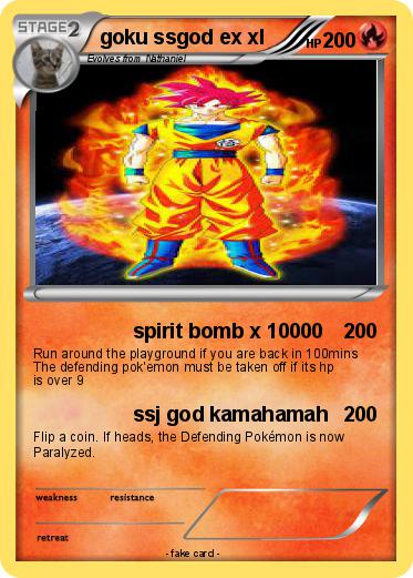Pokemon goku ssgod ex xl
