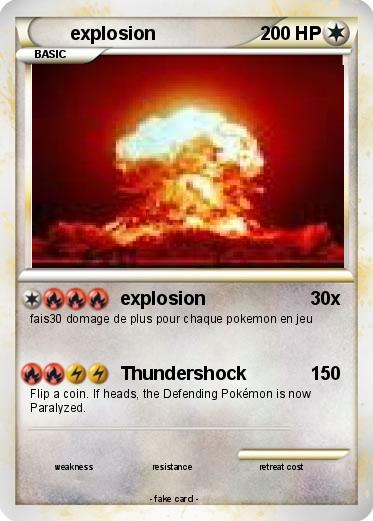 Pokemon explosion