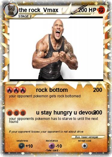 Pokemon the rock  Vmax