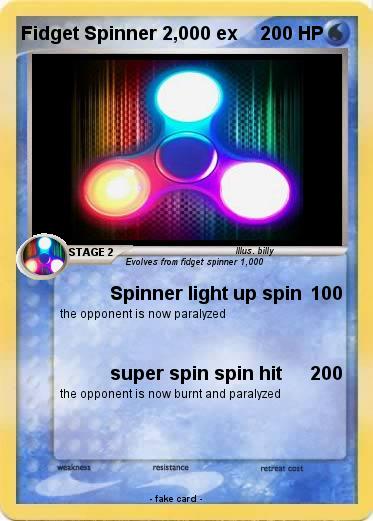 Pokemon Fidget Spinner 2,000 ex