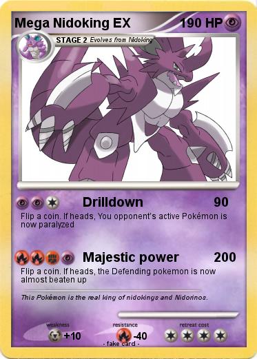 Pokemon Mega Nidoking EX