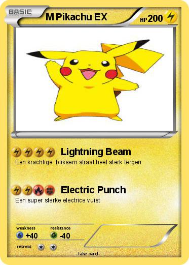 Pokemon M Pikachu EX