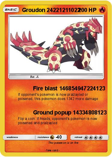 Pokemon Groudon 24221211022