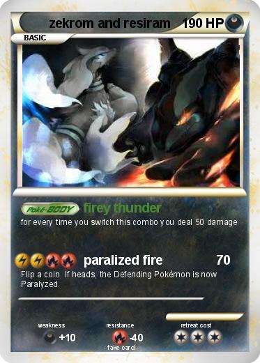 Pokemon zekrom and resiram