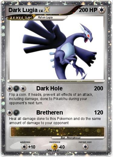 Pokemon Dark Lugia