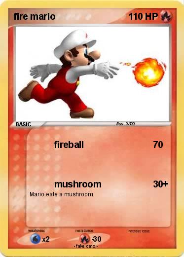 Pokemon fire mario
