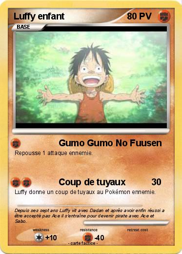 Pokemon Luffy enfant