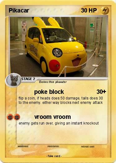 Pokemon Pikacar