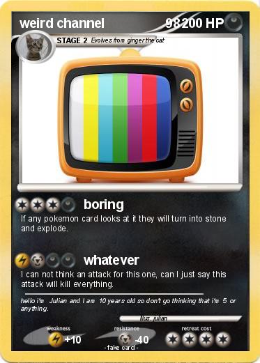 Pokemon weird channel                 98