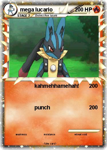 Pokemon mega lucario