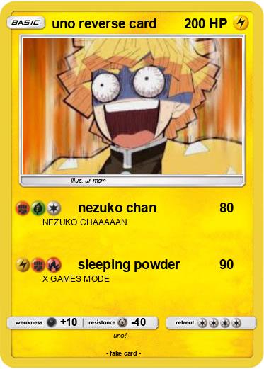 Pokemon uno reverse card