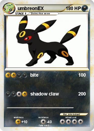 Pokemon umbreonEX