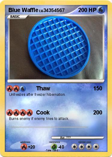 Pokemon Blue Waffle