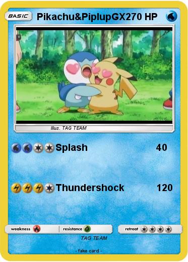Pokemon Pikachu&PiplupGX2