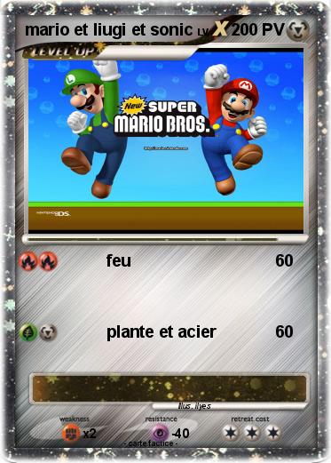 Pokemon mario et liugi et sonic