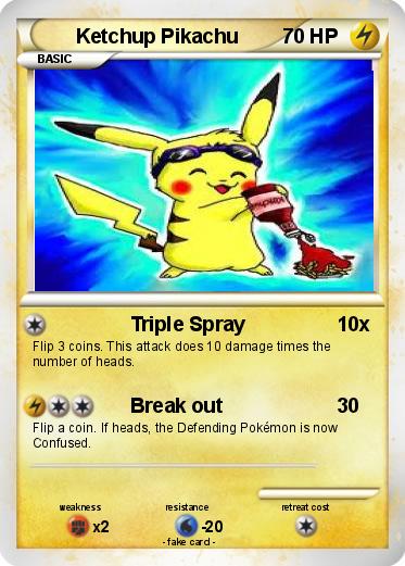 Pokemon Ketchup Pikachu