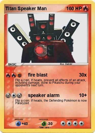 Pokemon Titan Speaker Man