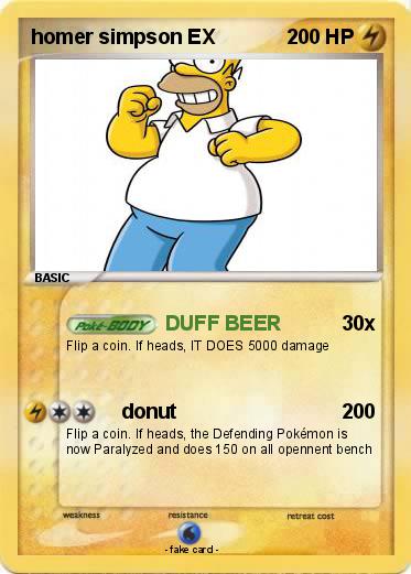 Pokemon homer simpson EX