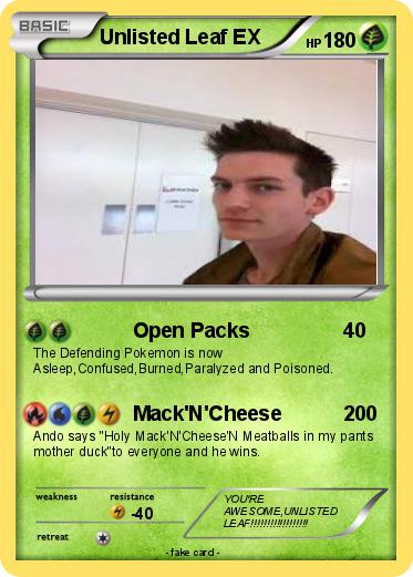 Pokemon Unlisted Leaf EX