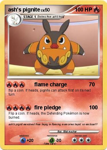 Pokemon ash's pignite