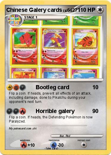 Pokemon Chinese Galery cards