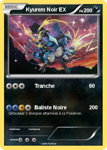 Pokemon Kyurem Noir EX