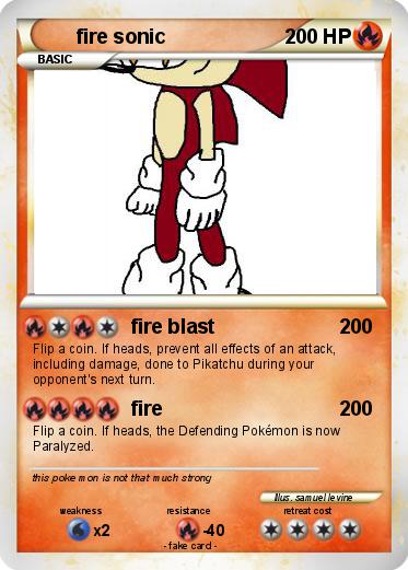 Pokemon fire sonic