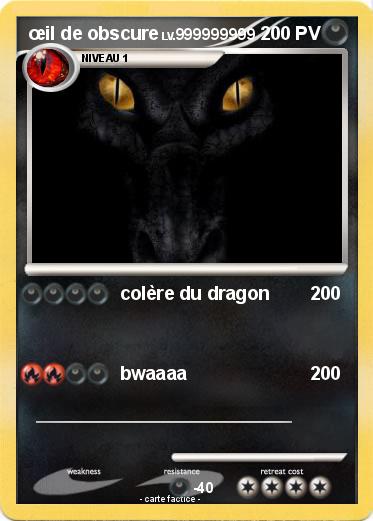 Pokemon œil de obscure
