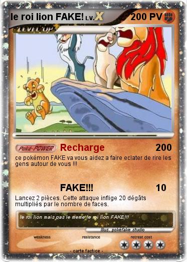 Pokemon le roi lion FAKE!