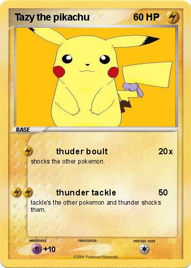 Pokemon Tazy the pikachu