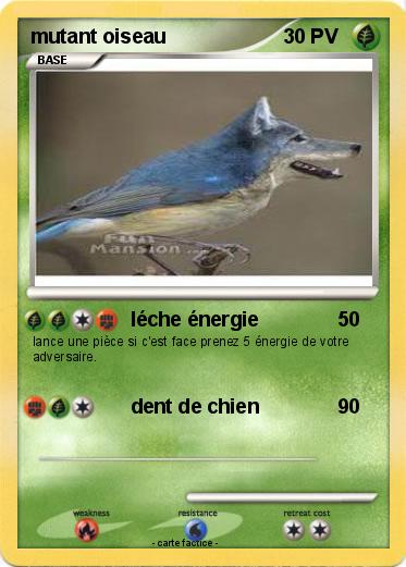 Pokemon mutant oiseau