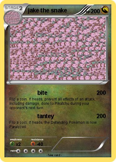 Pokemon jake the snake