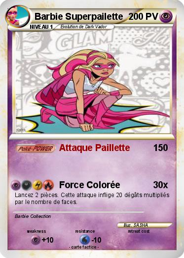 Pokemon Barbie Superpailette