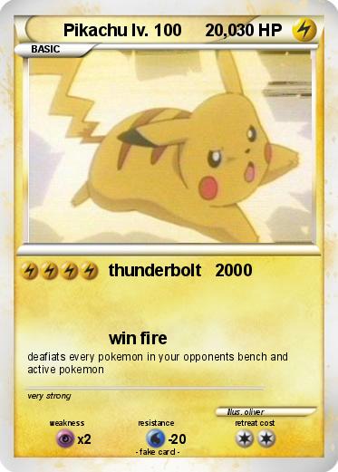 Pokemon Pikachu lv. 100     20,0