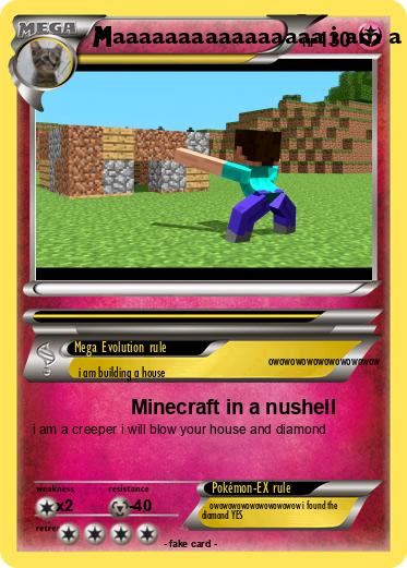 Pokemon aaaaaaaaaaaaaaaa i am a steve imust find the diamond and build a house