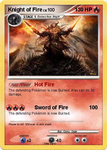 Pokemon Knight of Fire