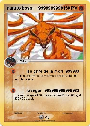 Pokemon naruto boss     9999999999