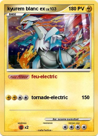 Pokemon kyurem blanc ex