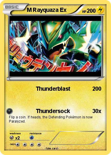 Pokemon M Rayquaza Ex