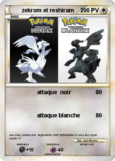 Pokemon zekrom et reshiram