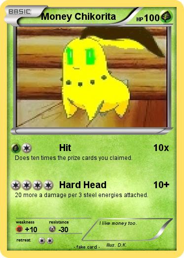 Pokemon Money Chikorita