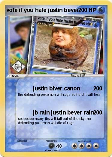 Pokemon vote if you hate justin bever