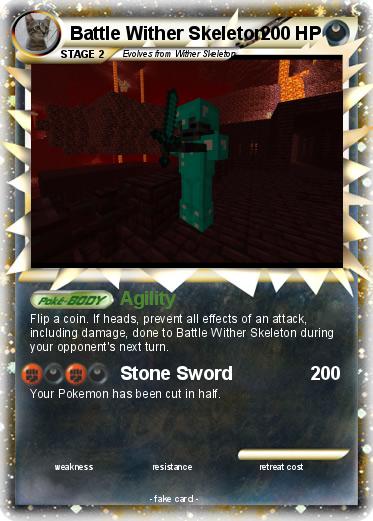Pokemon Battle Wither Skeleton