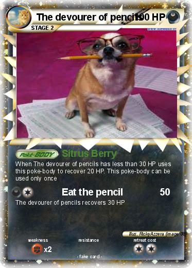 Pokemon The devourer of pencils