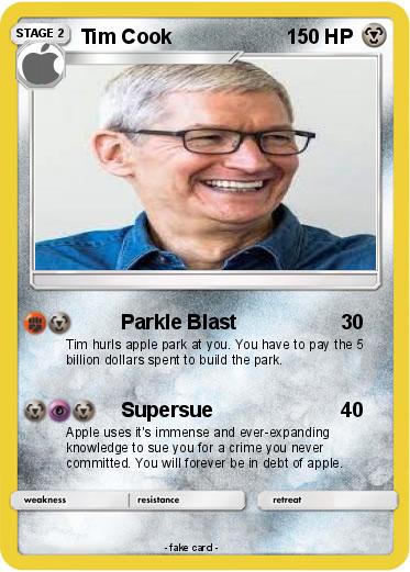 Pokemon Tim Cook