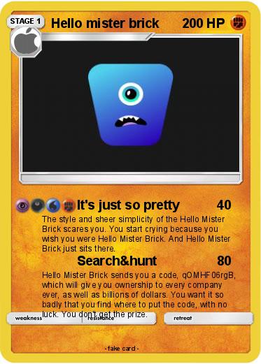Pokemon Hello mister brick