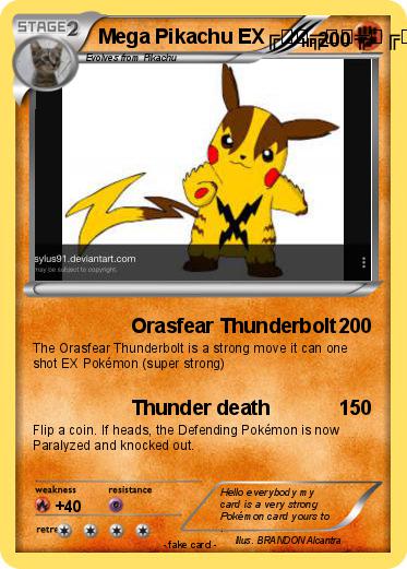 Pokemon Mega Pikachu EX╔┓┏╦━━╦┓╔┓╔━━╗ ║┗┛║┗━╣┃║┃║╯╰║ ║┏┓║┏━╣┗╣┗╣╰╯║ ╚┛┗╩━━╩━╩━╩━━╝