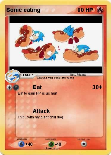 Pokemon Sonic eating