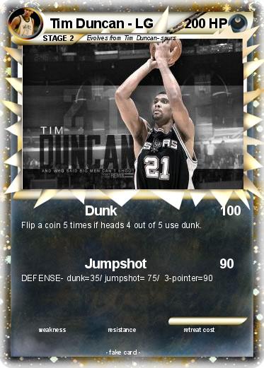 Pokemon Tim Duncan - LG