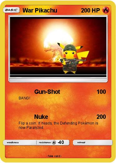 Pokemon War Pikachu
